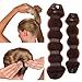 Goldrose Beauty Buns 2 Piece Magic Hair Styling Styler Twist Ring Former Shaper Doughnut Donut Chignon Bun Maker Clip Hair Curler Accessory Small & Large