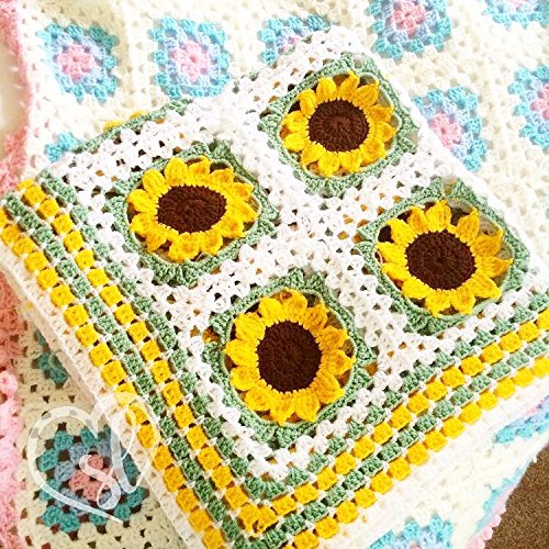 sunflower baby blanket
