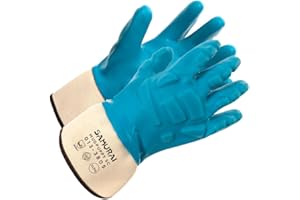 FORCEFIELD Impact-Protective Glove, PVC Coated, Safety Cuff, Enhanced Grip, Padded Palm, Chemical Resistant, Shield for Finge