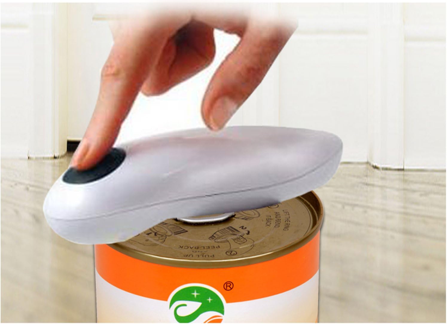 KunstDesign Electric Can Opener, One-Touch Hands Free Can Opener for Kitchen Restaurant Safety Automatic Can Opener