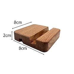 LUCENTIS Wood Phone Stand, 2 x 8 x 8 cm, Wooden