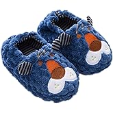 Toddler Boys Slippers Cartoon Cute Animals Plush Warm Home Shoes
