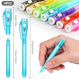OFFCUP Invisible Ink Pen 14Pcs UV Light Spy Pens Kids Safe Ink view 2