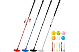 THIODOON Golf Putters for Men Women and Kids 4 Pack Mini Putter for Right or Left Handed Adjustable Golf Club Putt Putt Set for Children, Toddler Junior and Adults