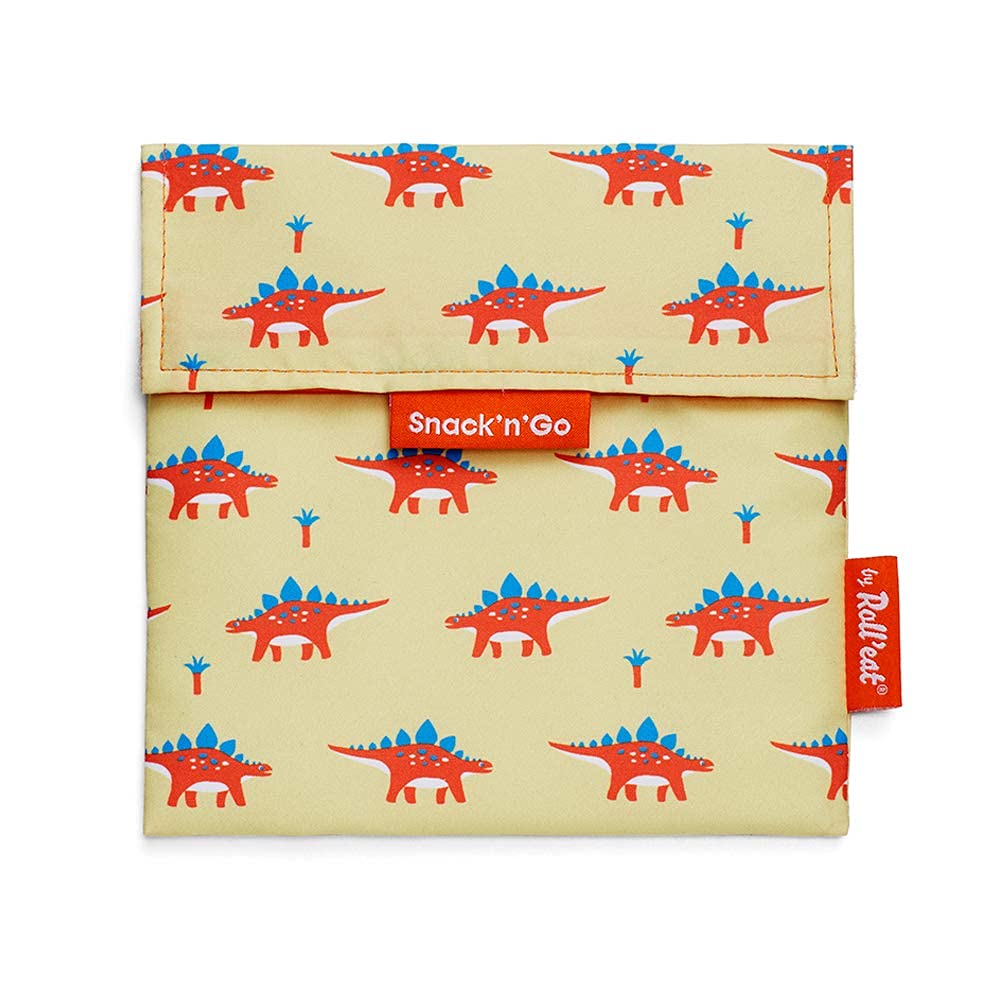 Roll’eat® Snack'n’Go Animals | Reusable Snack Bag | Kids Snack Container | Eco-Friendly Food Bag | Dino Snack Holder