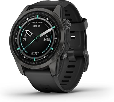 Garmin Epix Pro Gen 2 Smartwatch 42mm Carbon Grey/Black Band LED Flashlight