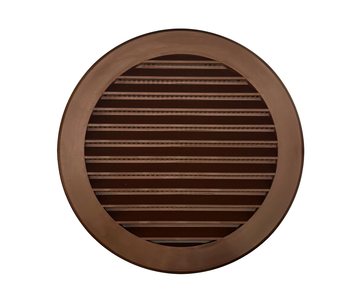 H&C VENT Brown 125 mm / 4.9” Ventilation Grille │ Plastic Vent Cover with Insect Protection │ Extractor Air Vents Covers for Inside Outside│ Duct Pipe Grilles For External Internal Wall Door Window — image 1