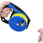Scuba Dive Reel with Handle,270FT Visibility Line for Cave Diving SMB | Scuba Dive Reel with 83m Yellow Nylon Line, Handle Grip, Thumb Stopper, ABS Spool Reel , Cave Diving, SMB &amp; Kayak Use