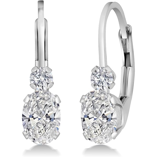 Boucles D'Oreilles Femme Moissanite Ronde - Pâte Décor Bijoux - Léger Et Confortable - Cadeau Anniversaire, Fête