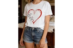 Women's Summer T-Shirts - Casual Short Sleeve Cute Tops Fashion Spring Workout Tee for Women (Available in Sizes S-2XL)