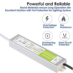 iCreatin 12V60W LED Driver Waterproof IP67 Power