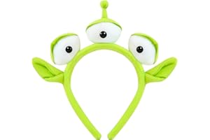 U-Zomir Halloween Headband, Alien Plush Headband for Kids and Adults, Costume Accessories for Theme Party Cosplay and Halloween