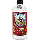 Neptune’s Harvest Organic Tomato & Vegetable Plant Fertilizer (2-4-2) - 36oz Bottle - Liquid Plant Food w/Fresh Fish, Seaweed, Molasses, Yucca Extract, & Humic Acids - for Vegetable Garden