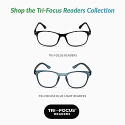 Tri Focus Optitek 2202 Black Round Reading Glasses, 1