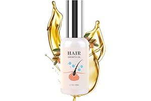 ANGFLOWER Hair Growth Oil - Rice Water For Hair Growth For Women & Men, Hair Loss Treatments, Serum For Thicker Longer Fuller Healthier Hair, Biotin & Castor Oil & Rosemary Oil 50ml