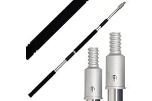 Greeily Paint Extension Pole, 2Ft to 12Ft Paint Roller Extension Pole Multi-Purpose Splice Extension Pole for Outdoor Spray Paint Roller Cleaning and Chandelier (43-135'')