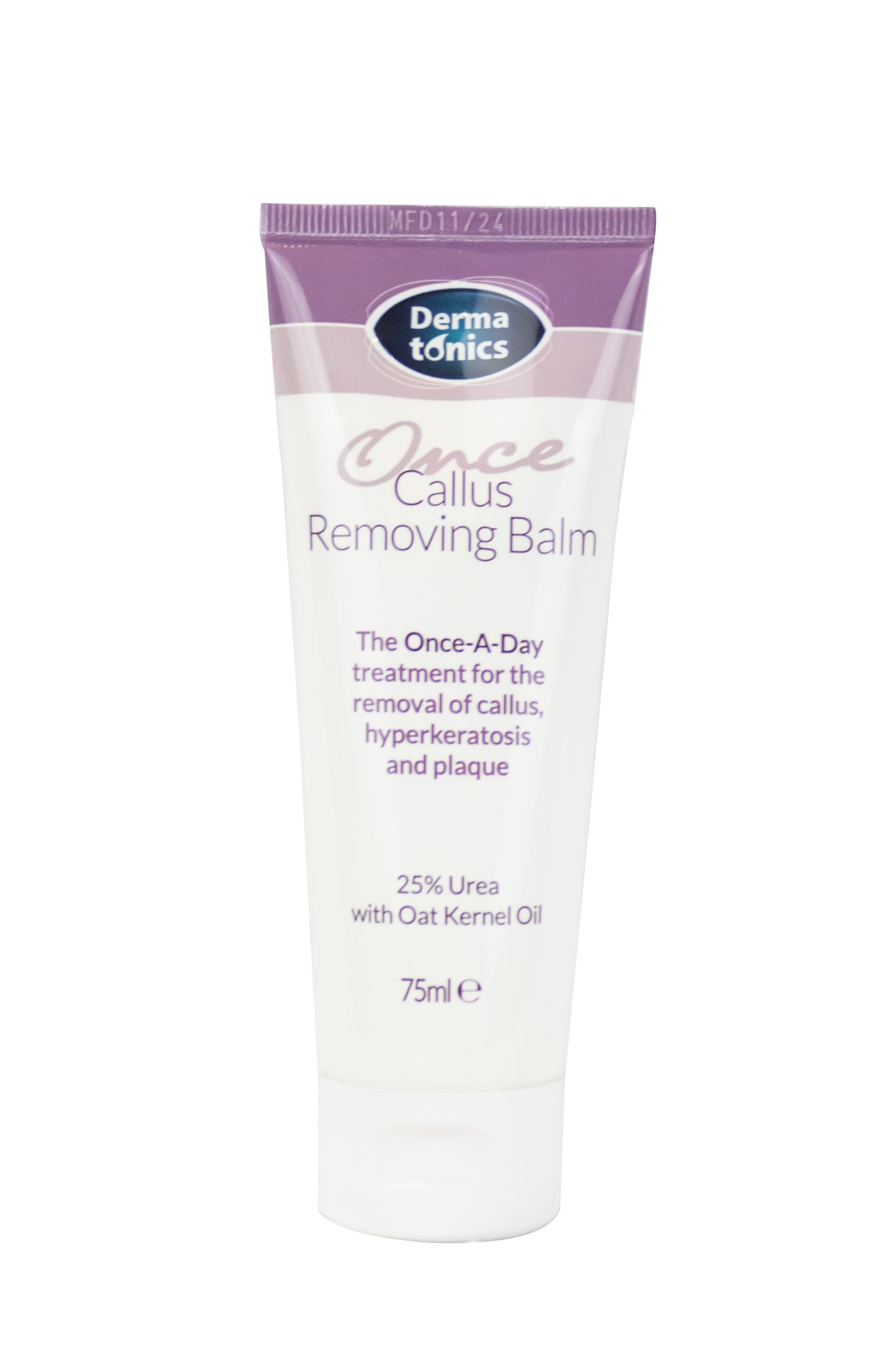 Dermatonics Once Callus Removing Balm | Callus & Plaque Removal, Hyperkeratosis Treatment & Skin Hydration | Urea & Oat Kernel Oil Formula | Suitable for Diabetics | 75 ml