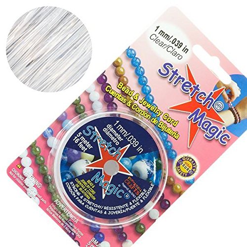 Stretch Magic 1mm Clear Elastic Beading Thread 5m Reel