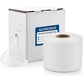 BAOSHISHAN 1/2'' x 1000ft (300m) Woven Cord Strapping Roll | 1800lbs Heavy Duty Banding Pallet Strapping Kit, with Self-Dispensing Box