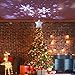 MAOYUE Christmas Tree Topper Snowflake Tree Topper Star Tree Topper with Projector Lighted Christmas Tree Topper for White Christmas Tree Decorations, Snowflake Decorations, Silver