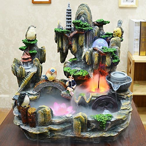 Feng Shui Fountain Lucky Mountain and Waterfall (Style 8)