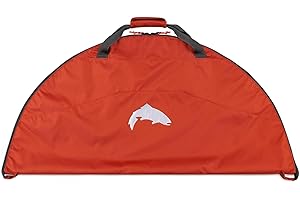 Simms Taco Wader Bag - Versatile Wader Storage Duffel with Changing Mat for Hunting & Fishing, Wader & Boot Storage, Dry Storage Bag with Mesh Ventilation, Foldable Wader Bag, Simms Orange