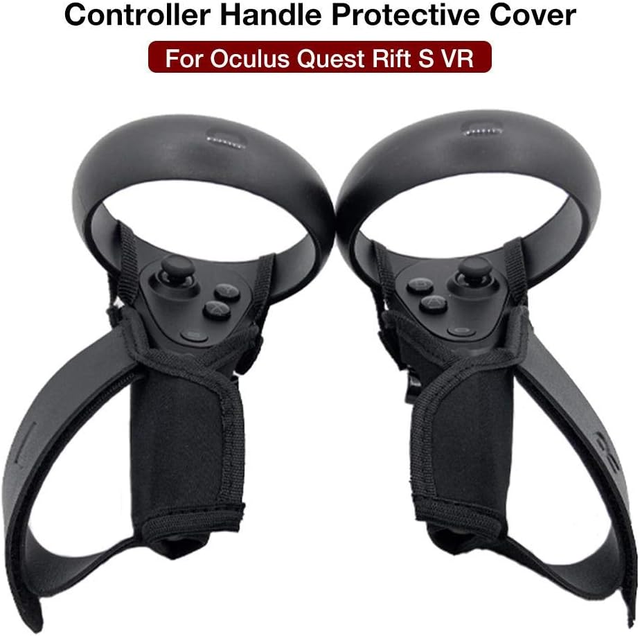 thelastplanet Touchscreen Controller Grip Cover VR Gaming Headset Controller Protective Cover Anti-Throw Grip Cover for Oculus Quest Rift S VR