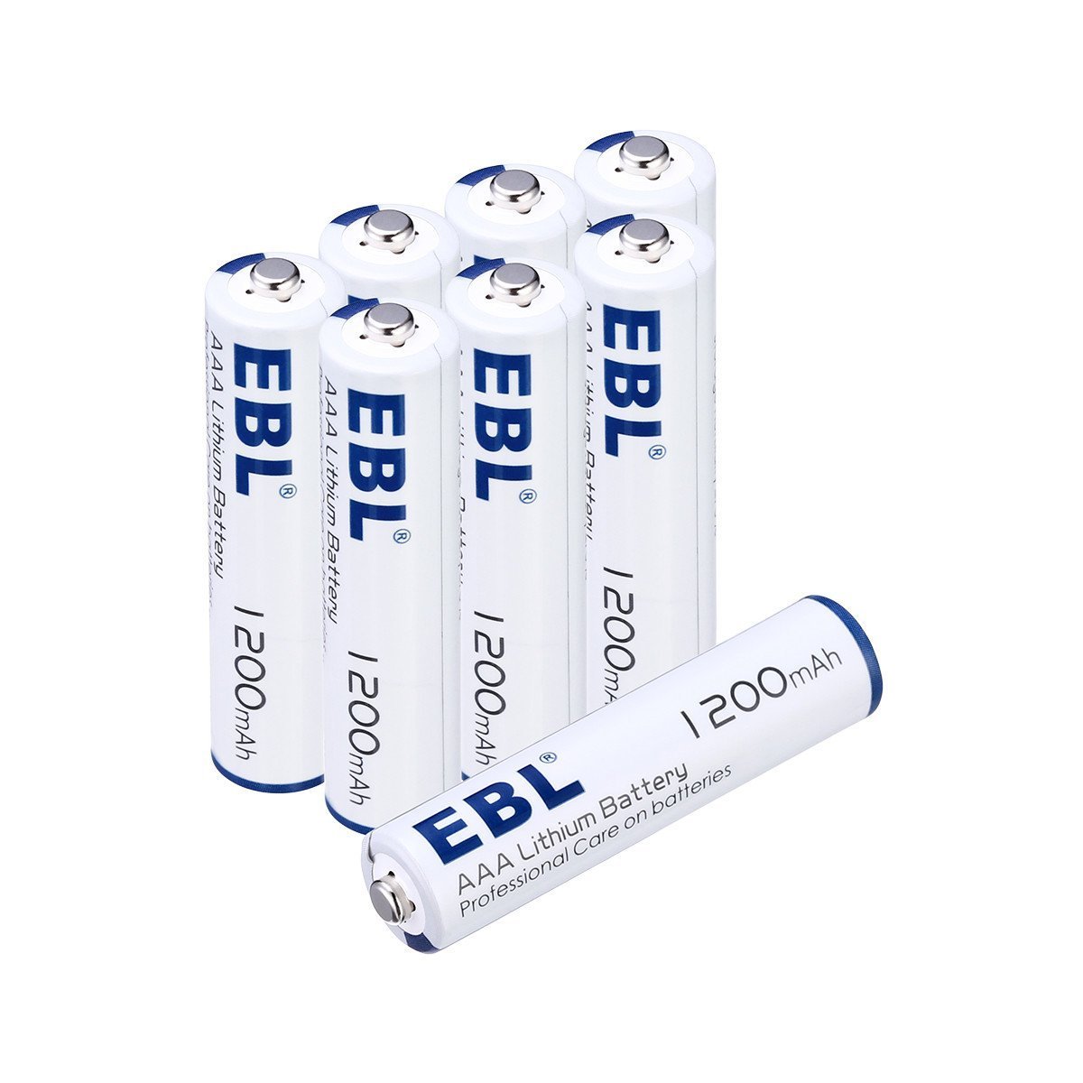 EBL AAA Litio Baterías 1.5V 1200mAh para los Equipos Domésticos - 8 Unidades (NO ES RECARGABLE)