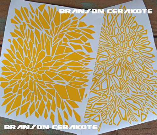 Fractured Camo Rifle Vinyl Stencil for High Heat Application, Cerakote, Duracoat, Krylon, Avery Dennison Stock Fractured Camo Rifle Vinyl Stencil for High Heat Application, Cerakote, Duracoat, Krylon, Avery Dennison Stock