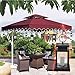 GVSHINE 2 Pack LED Solar Mission Lantern, Vintage Solar Powered Waterproof Hanging Umbrella Lantern Candle Lights Led with Clamp Beach Umbrella Tree Pavilion Garden Yard Lawn Etc Lighting & Decoration