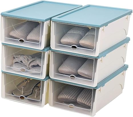 Liangzishop Schuh Organizer Schubladentyp stapelbar Kunststoff