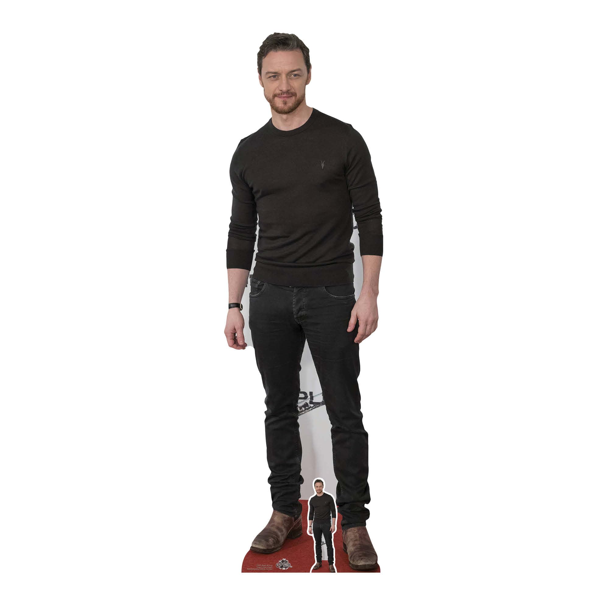 Star Cutouts CS805 James McAvoy Cardboard Cutout – Film Star Display for Parties, Events & Collector Homes