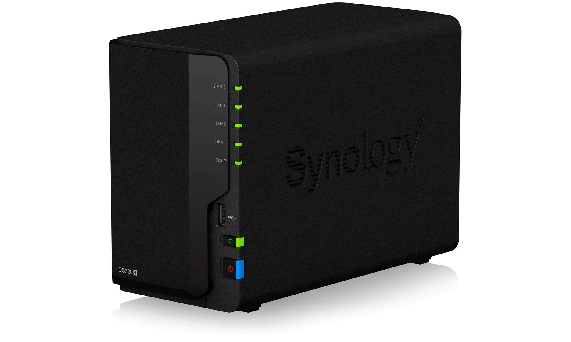 Synology 2 bay NAS DiskStation DS220+ (Diskless),Black