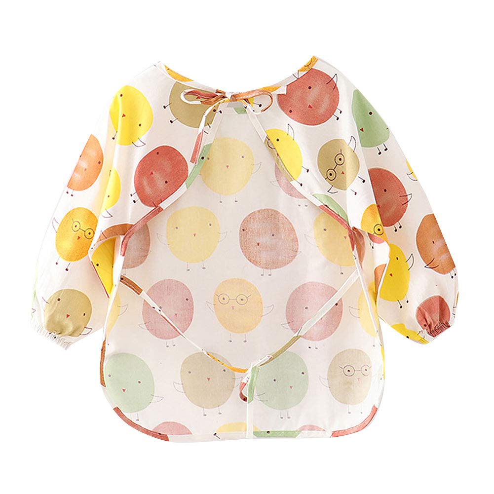 Happy Cherry Blouse Tablier Bebe Peinture Bavoirs Apprentissage Repas Maternelle Fille Garcon Manche Longue Etanche Enfant 0 4ans Activites Manuelle Le Repas De Bebe Bavoirs