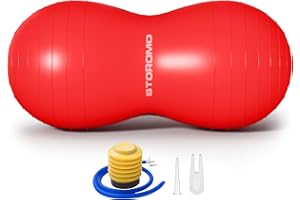 STOROMO Peanut Ball,Peanut Exercise Ball,Yoga Ball,Pregnancy Ball,Peanut Stability Ball,for Kids Therapy,Labor Birthing,Core Strength Training(Include Pump)