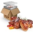 Grumpy Butcher Smoky BBQ Chicken Wings, 2 Packs (5 lb each) - Fully Cooked Chicken Buffalo Wings Frozen - Premium Poultry Breed No Added Preservatives