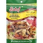 Sadaf Chicken Shawarma Seasoning - Authentic Spice Blend for Cooking and Food Seasoning - Vegetarian &amp; Kosher - 4 Oz Resealable Bag