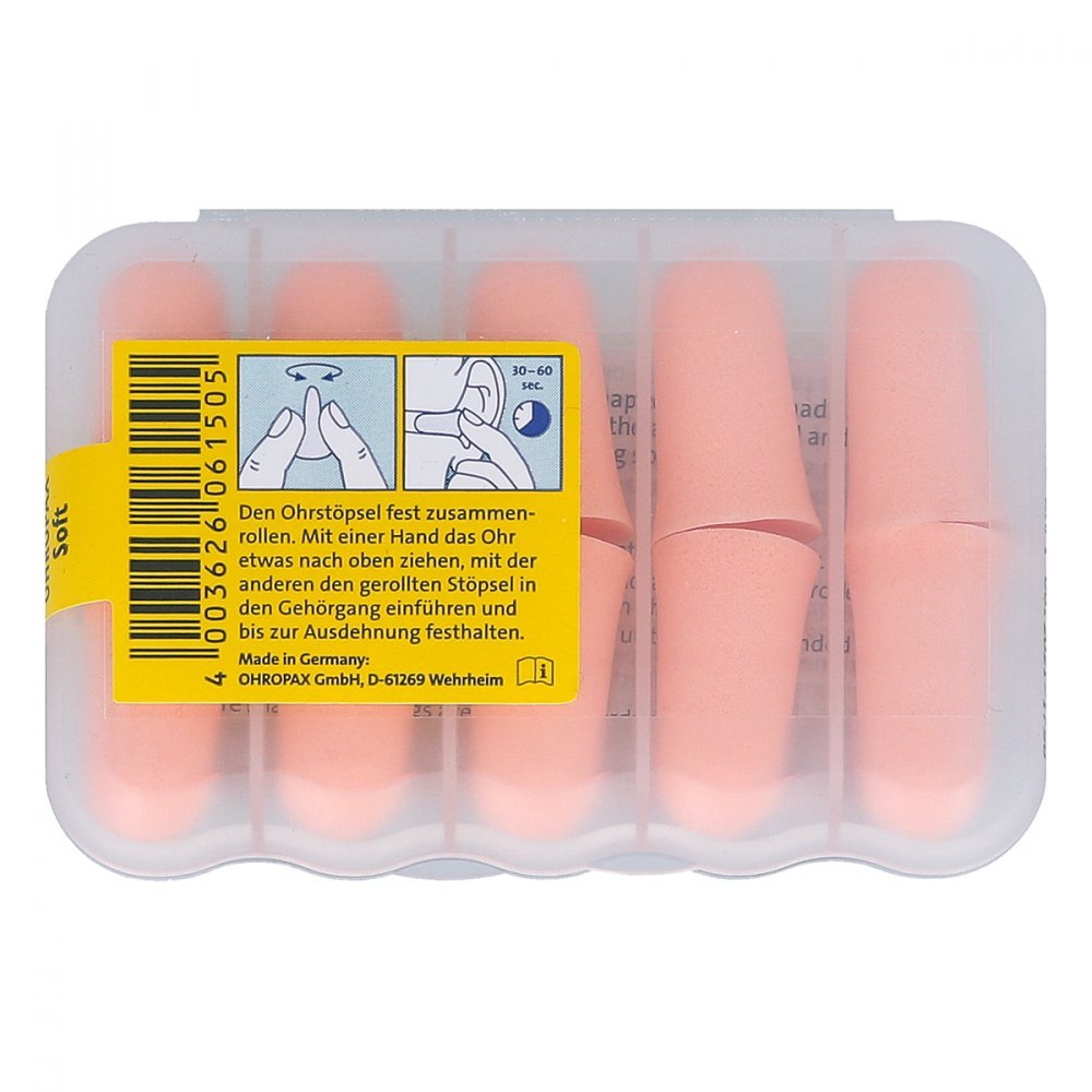 Ohropax Soft Foam Ear Plugs (10 Ear Plugs)