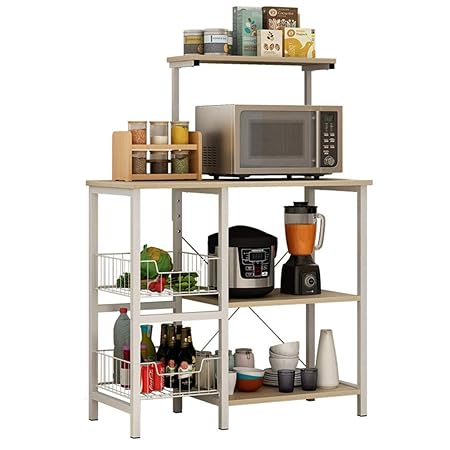 XJLXX Estantes De Almacenamiento De Microondas For El Hogar ...