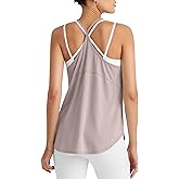 G4Free Workout Athletic Tank Tops for Women Racerback Lightweight Gym Fast Dry Y-Back Loose Fit Running Tanks Top