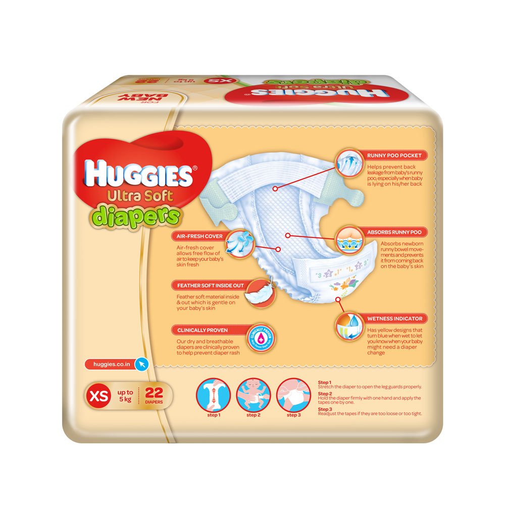 huggies ultra soft diapers xs
