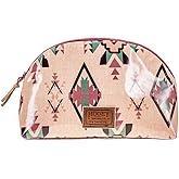 HOOEY Accessory Bag Make Up Toiletry Travel Bag (Nomad - Pink/Aztec, Large)