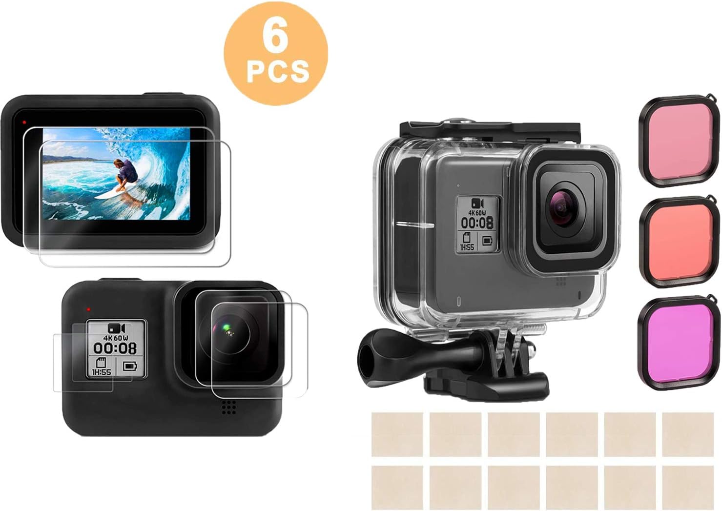 Itrunk Hero 8 Case With Filter And Screen Protector Screen Protector Foils Camcorder Accessories Presenting All The Latest High Street Fashion Www Klevering Com