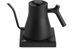 Fellow Stagg EKG Pro Electric Gooseneck Kettle - Pour-Over Coffee and Tea Pot, Stainless Steel, Quick Heating, Matte Black, 0