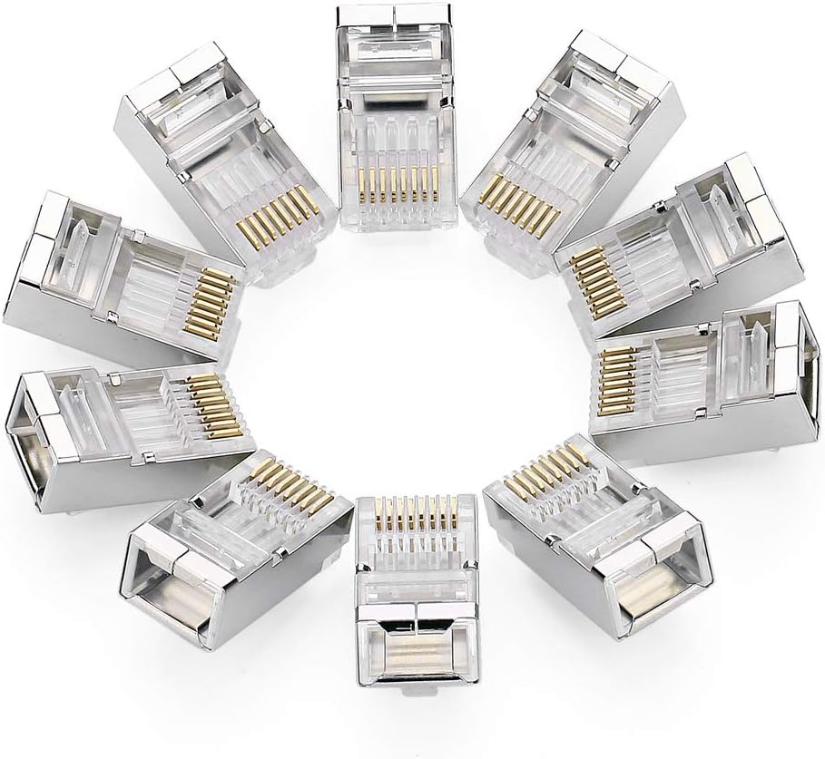 UGREEN Lot de 10 Cat 6 Connecteur RJ45 Réseau Embout Fiche