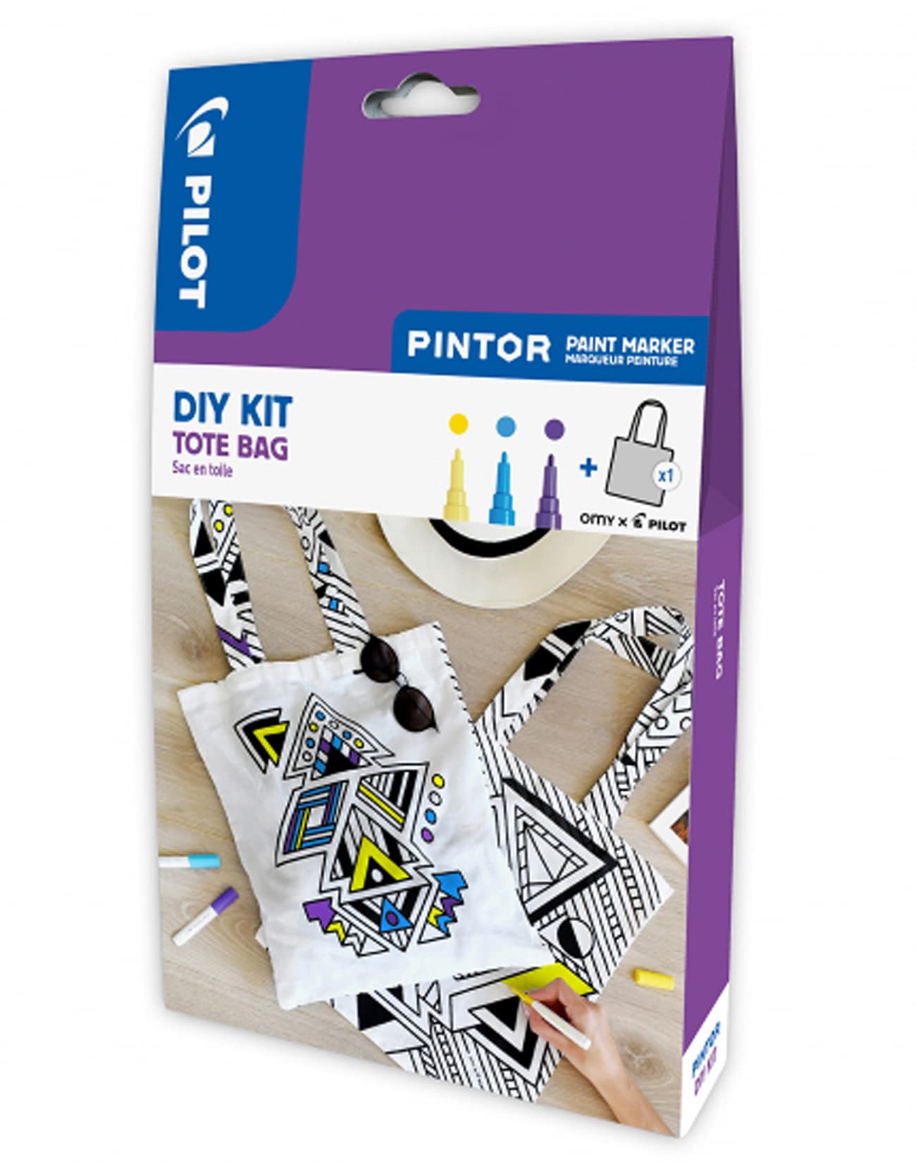 Pilot Pintor, Set of 4 Creative Kit Bag Personalised Fine Point Assorted Colours