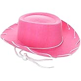 GiftExpress CHILD Felt Pink Western Cowgirl Cowboy Hat - Dressup Country & Rodeo Play Costume - KID Size Pink