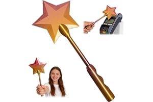 Magic Wand Credit Card Holder, Fairy Contactless Bank Tap to Pay Wand, 3D Printed Contactless Debit Payment Card Wands for Ad