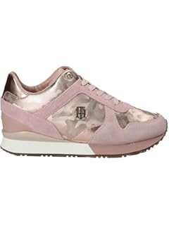 tommy hilfiger camo metallic wedge sneaker