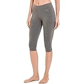Danskin Womens Essential Capri Athletic Leggings